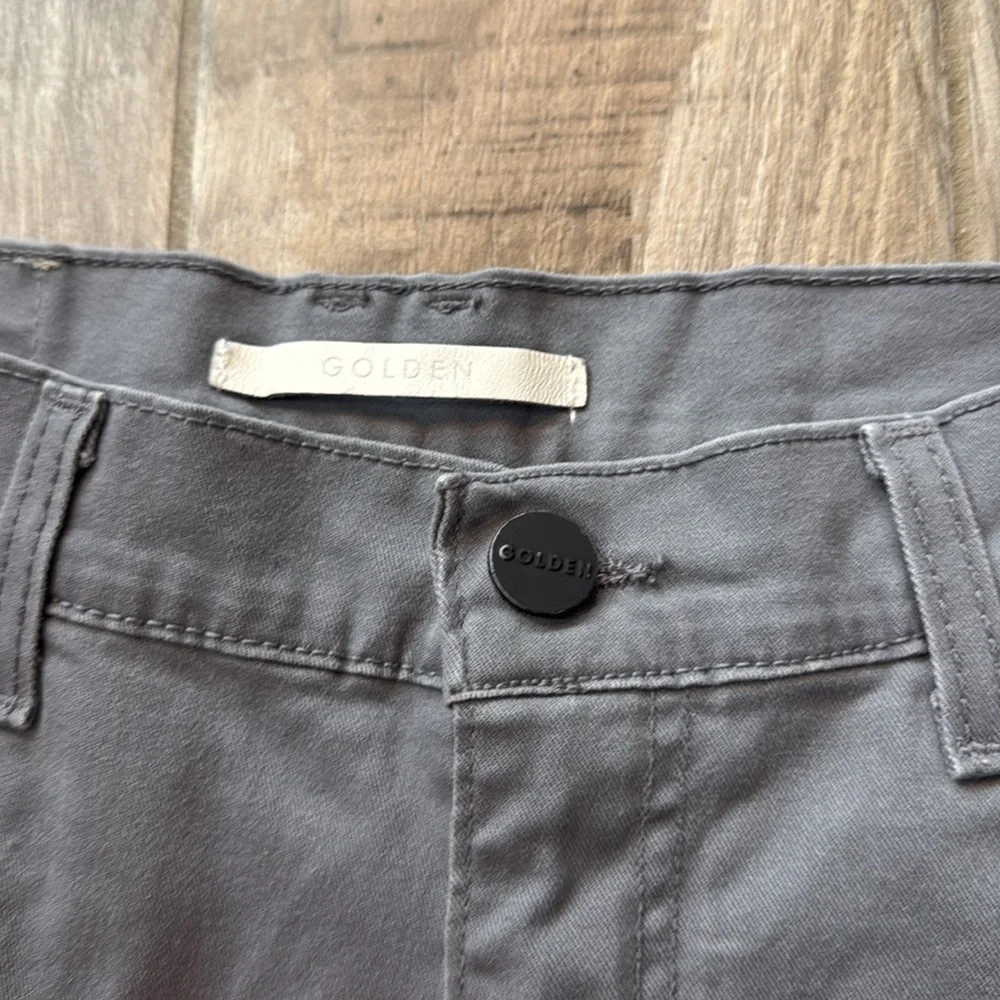 Golden Denim Men’s Gray and‎ White Zipper Ankle Pant Size 36